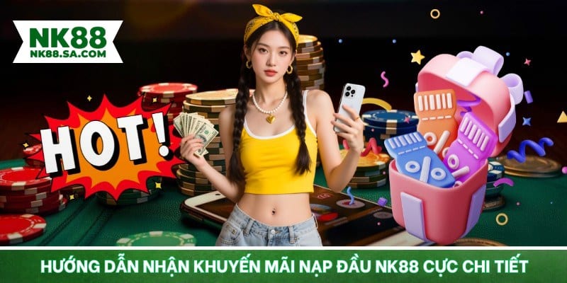 Hướng dẫn nhận khuyến mãi nạp đầu NK88 cực chi tiết
